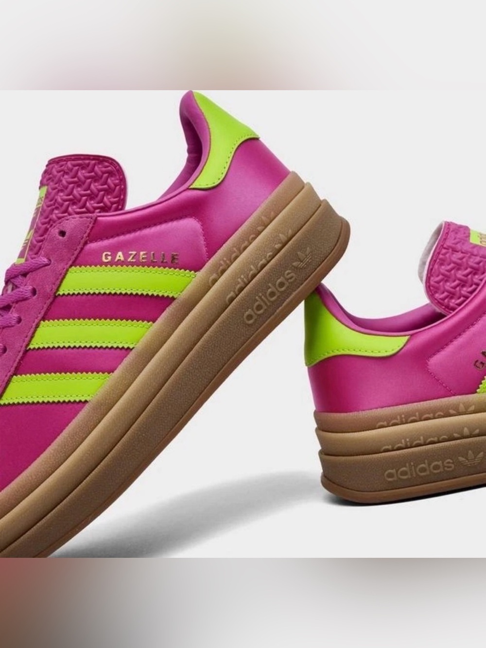 Adidas Gazelle Bold W "Lucid Pink & Lemon" – Triple Platform – Brand New